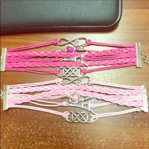 5 Paris themed bracelets